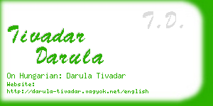 tivadar darula business card